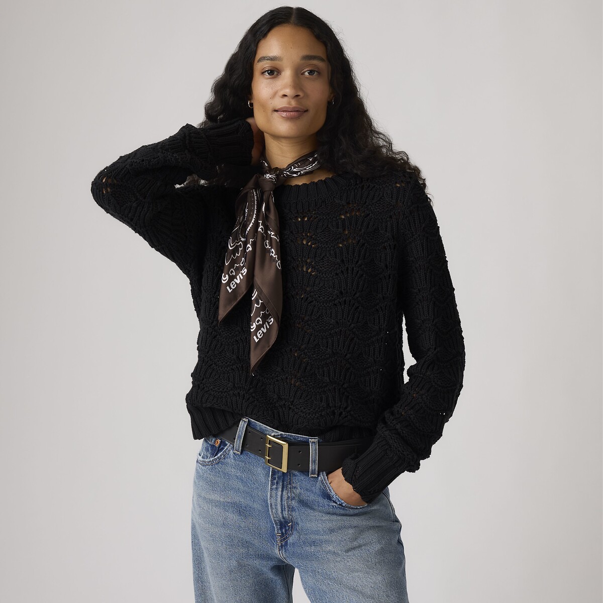 Paisley Satin Bandana brown, LEVI'S