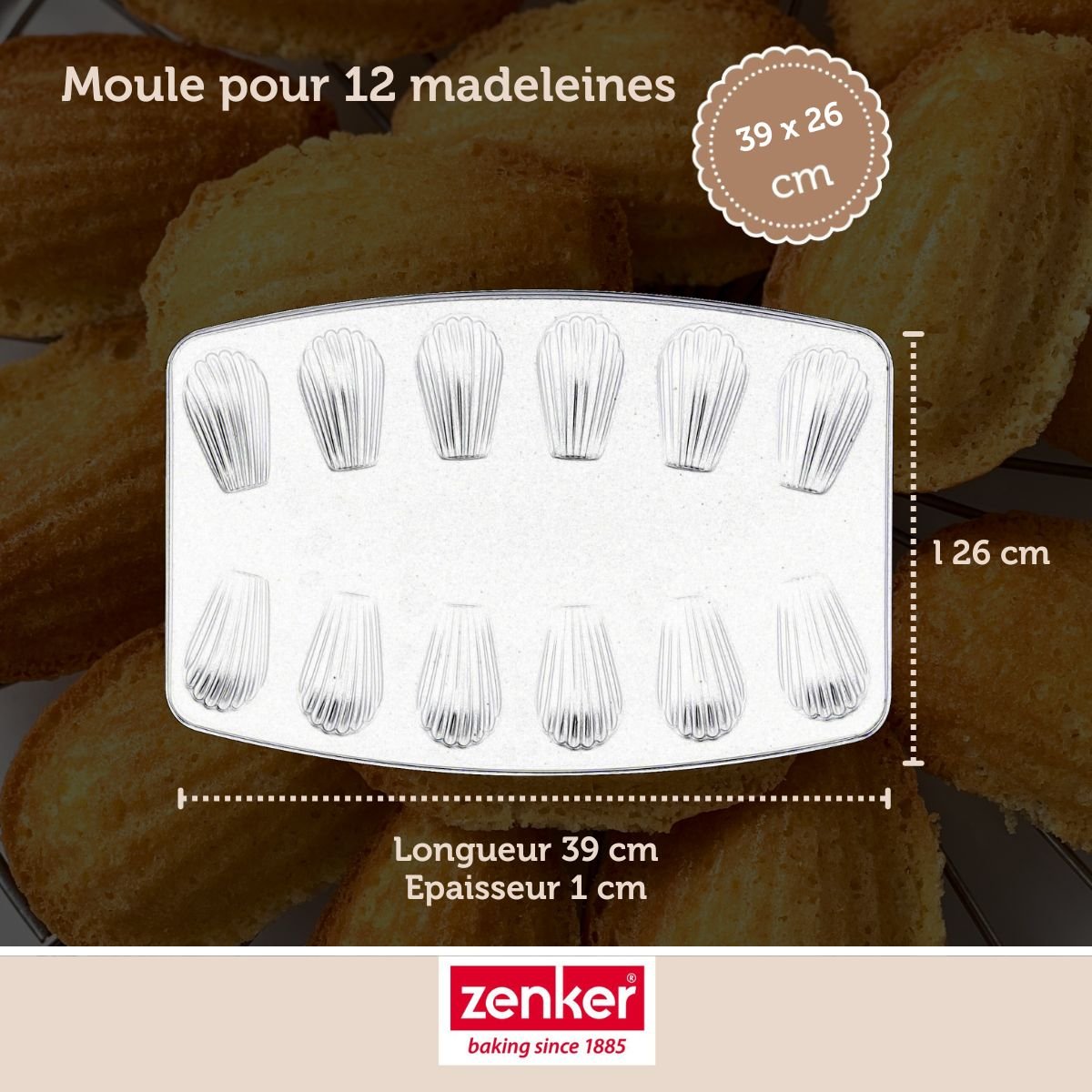 Set de 5 ustensiles de pâtisserie moule à gâteaux 2 bols spatule noir, ZENKER
