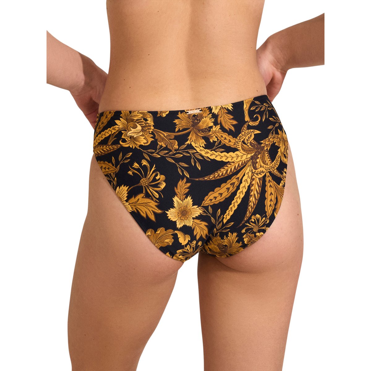 Bas maillot slip de bain ACANTHUS noir, SELMARK MARE