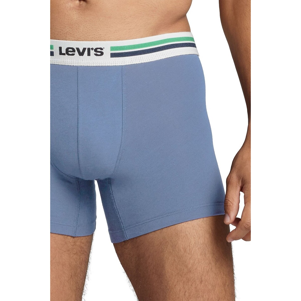 Lot de 2 boxers unis bleu + bleu marine, LEVI'S