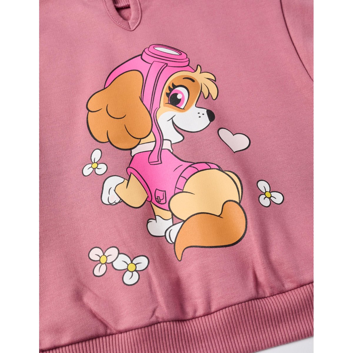 Sweat en coton peigné à imprimé Stella rose foncé, ZIPPY
