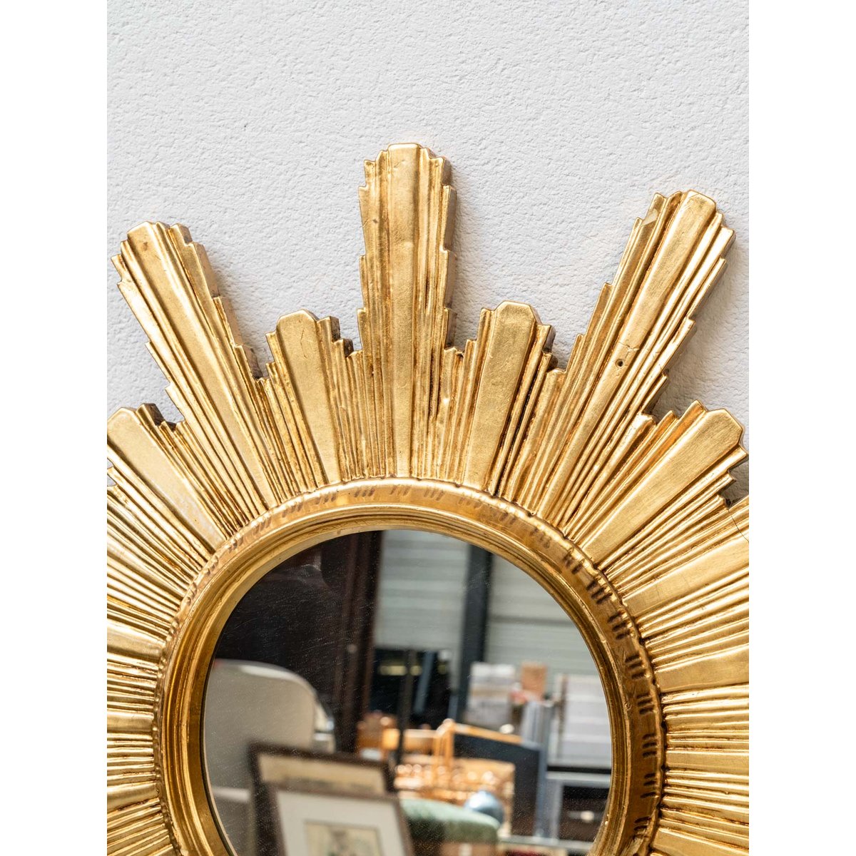 Grand miroir soleil doré Igor N°1119 - Bon état doré, DEBONGOUT