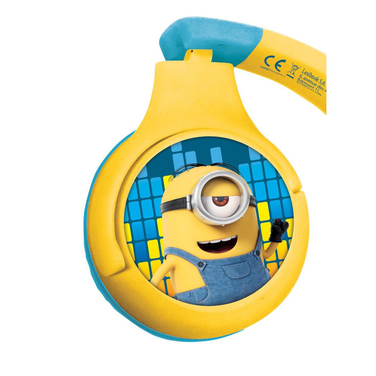 Casque 2 en 1 Bluetooth et Filaire Les Minions jaune, LEXIBOOK