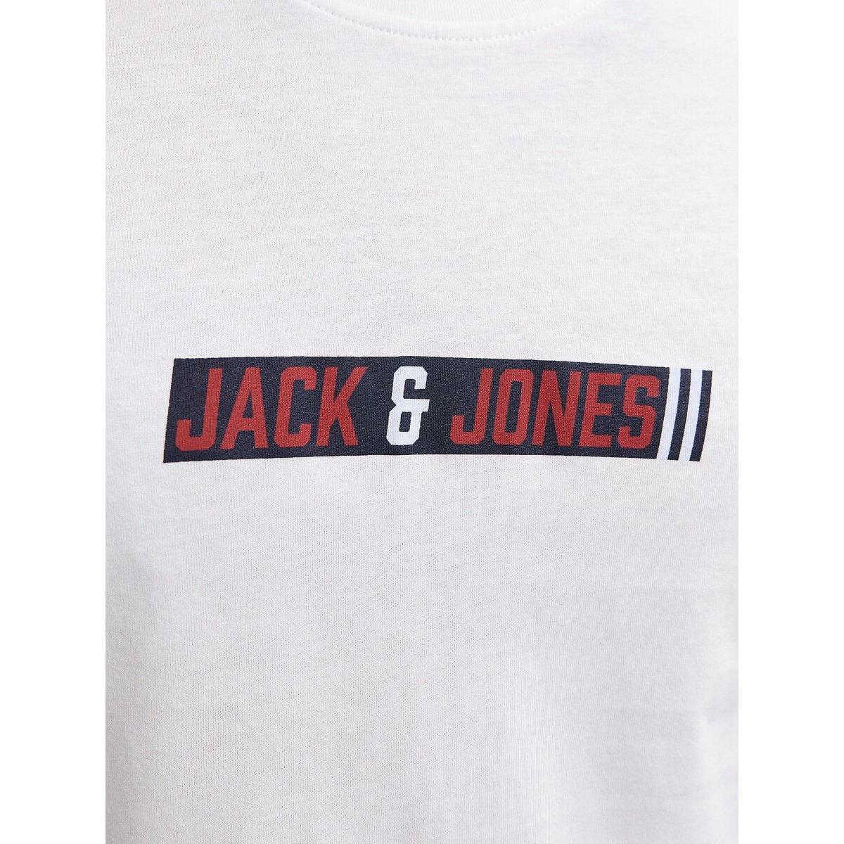 T-shirt de manga curta com gola redonda, Munk branco, JACK & JONES