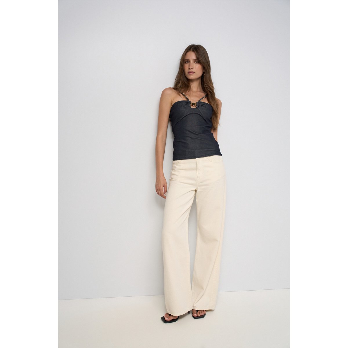 TOP DENIM bleu foncé, SALSA JEANS
