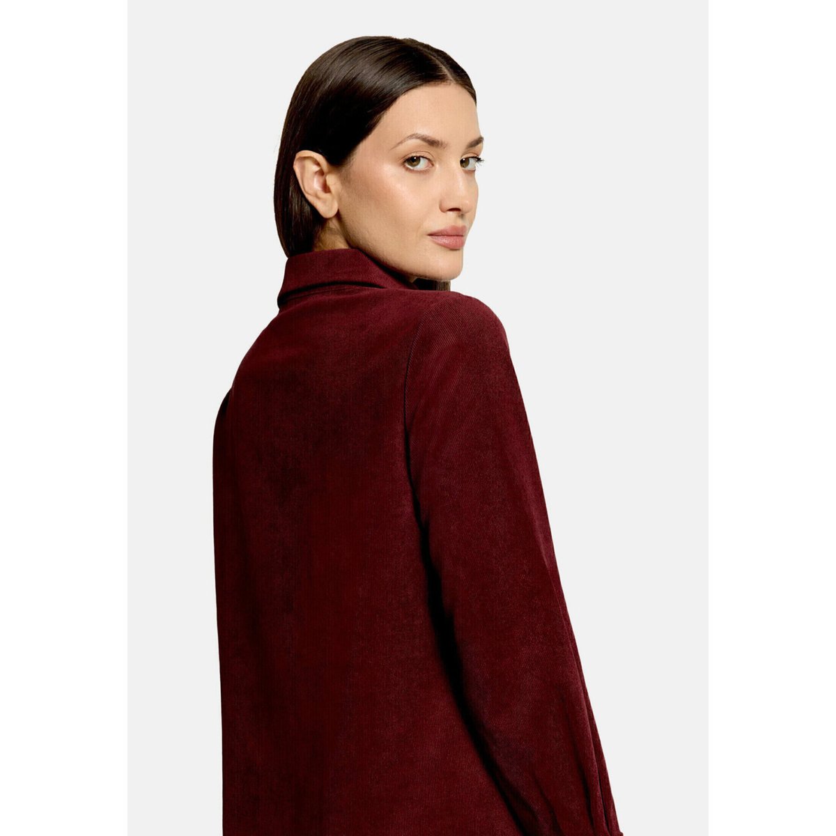 Robe casual à col fall burgundy, BETTY & CO