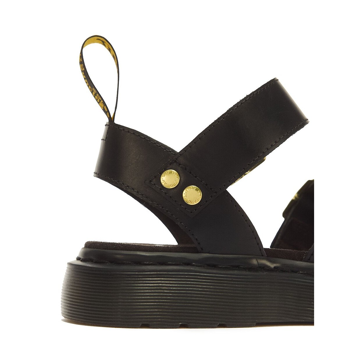 Sandales Gryphon en cuir Atlas noir, DR. MARTENS