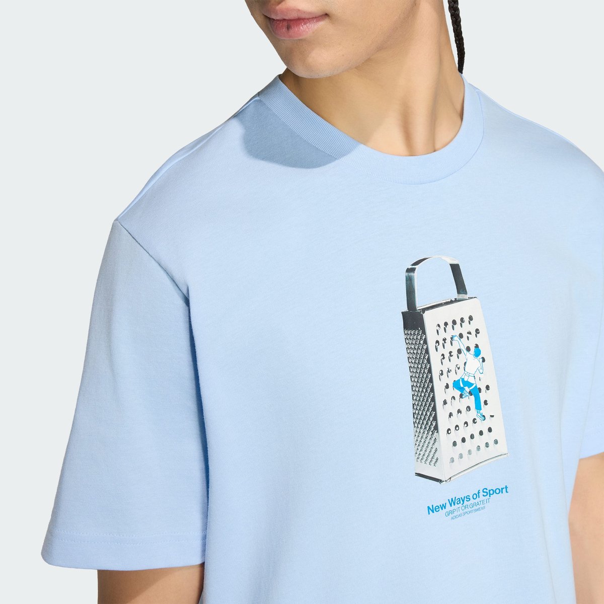T-Shirt Graphique Croquis Escalade T-Shirt Graphique Croquis Escalade glow blue, ADIDAS SPORTSWEAR