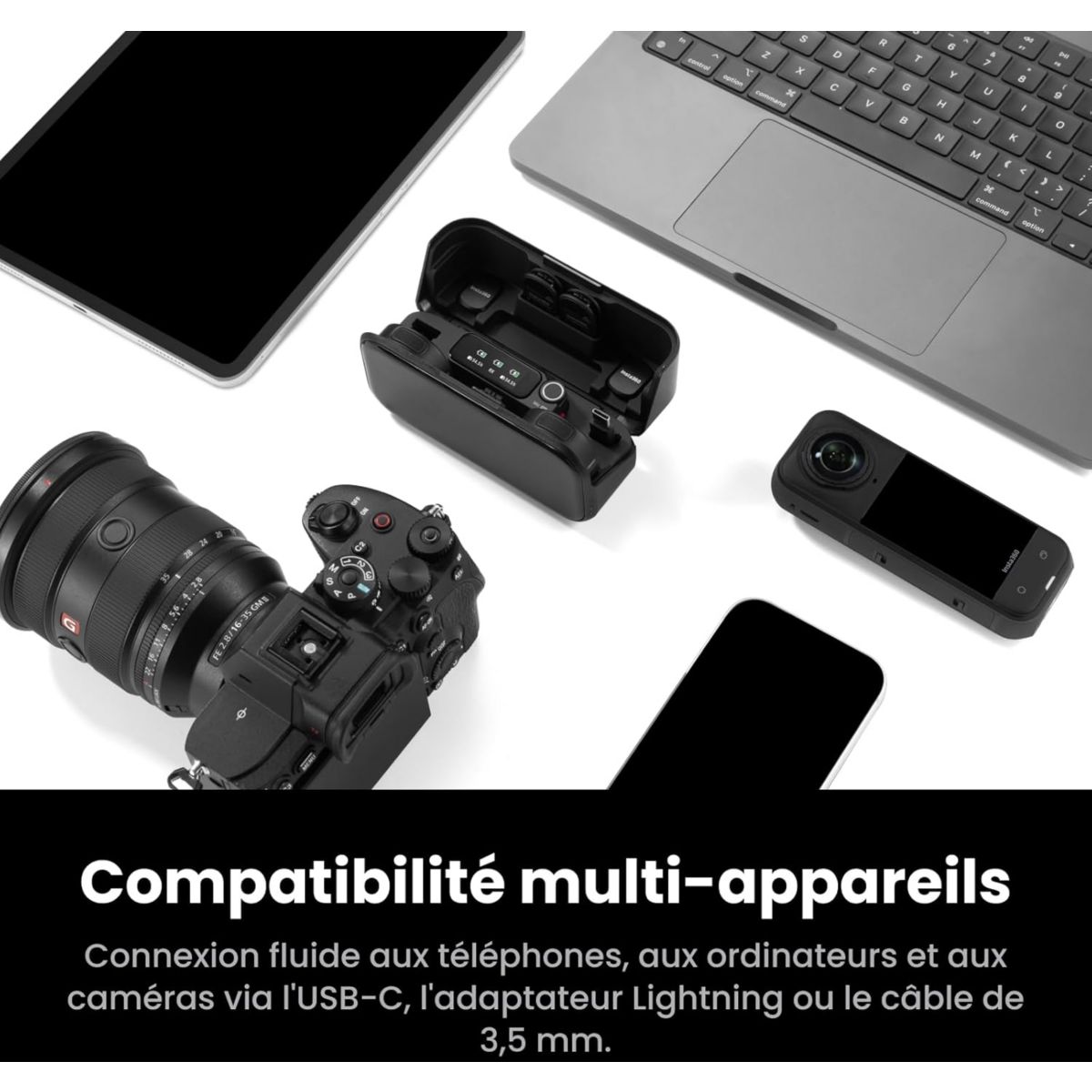 Micro Mic Pro 01 couleur unique, INSTA360