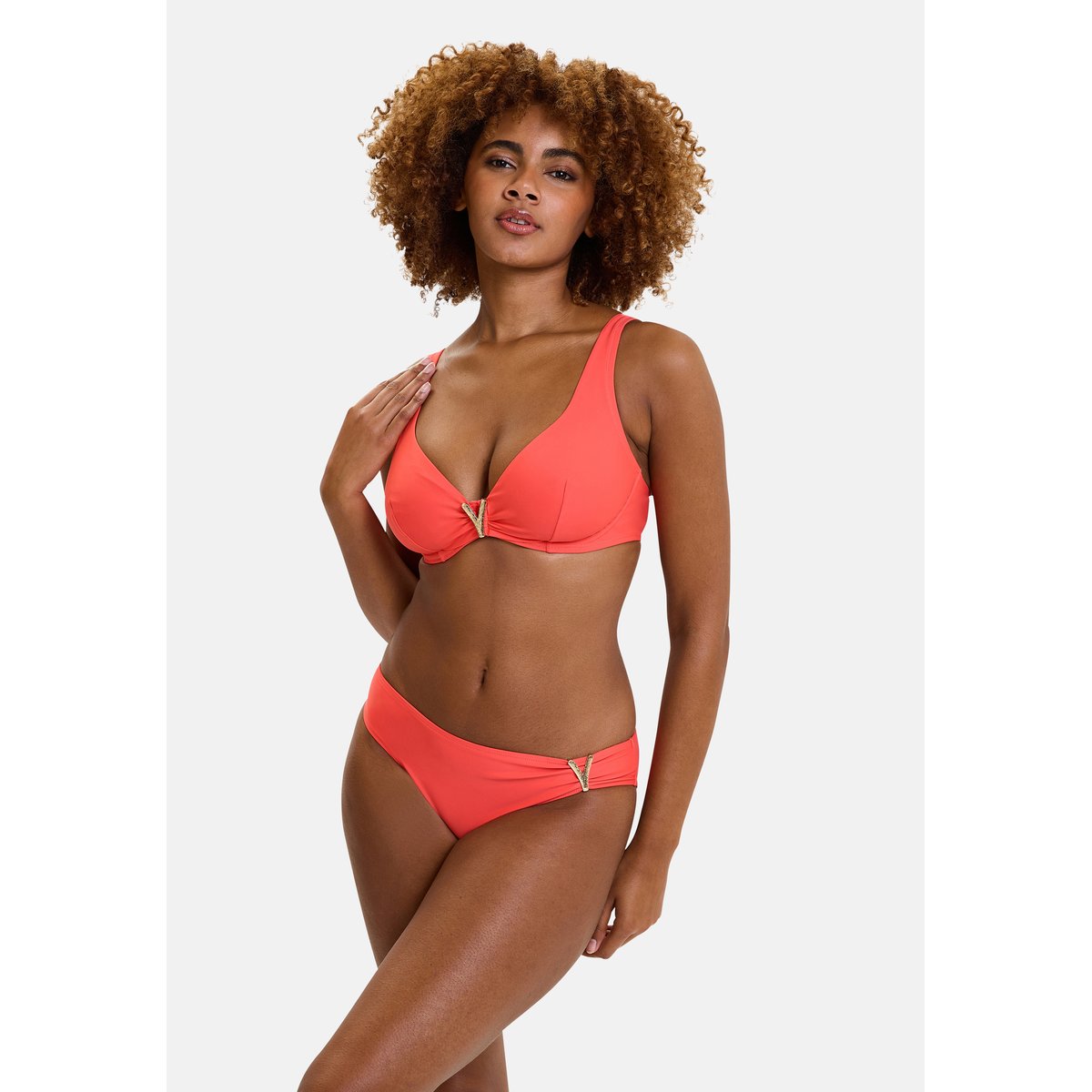 Haut de maillot de bain MANAGUA rose pomelo, SANS COMPLEXE