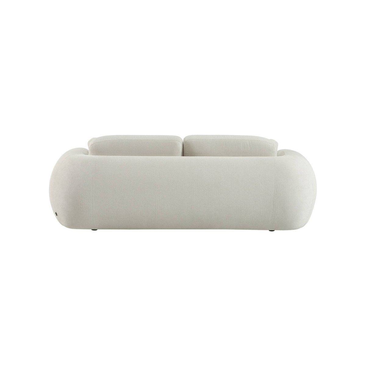 Canapé 3 places tissu chenille CLOUD blanc, SWEEEK