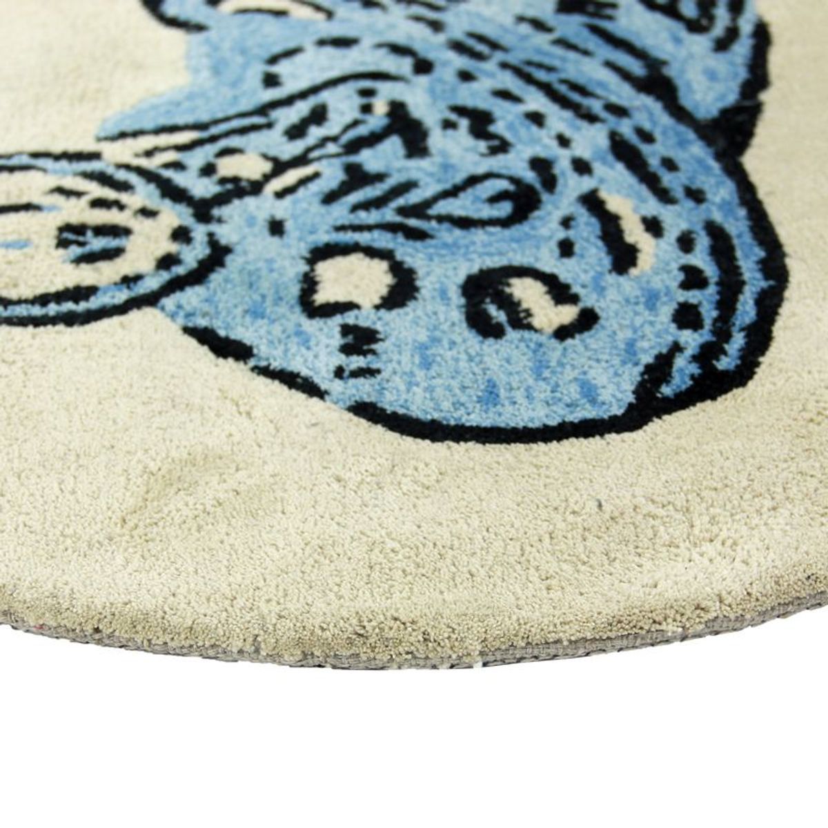 Tapis enfant en coton dessin tétine bébé TOTOTTE BOY bleu, THE DECO FACTORY