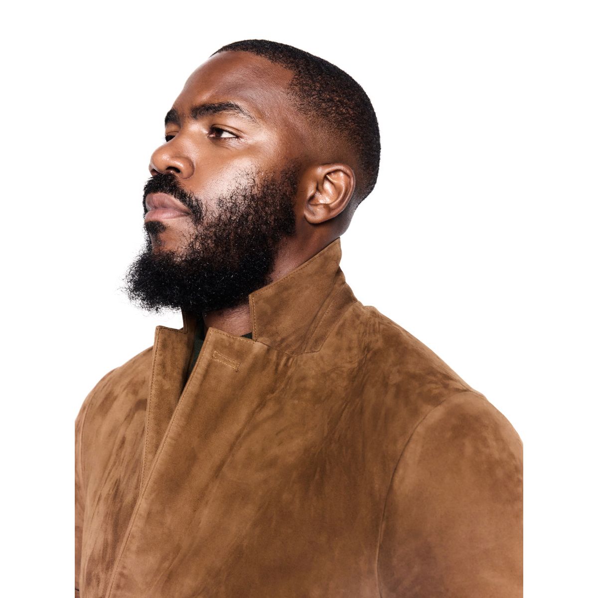 Blazer regular en daim Signature marron fauve, NEXT