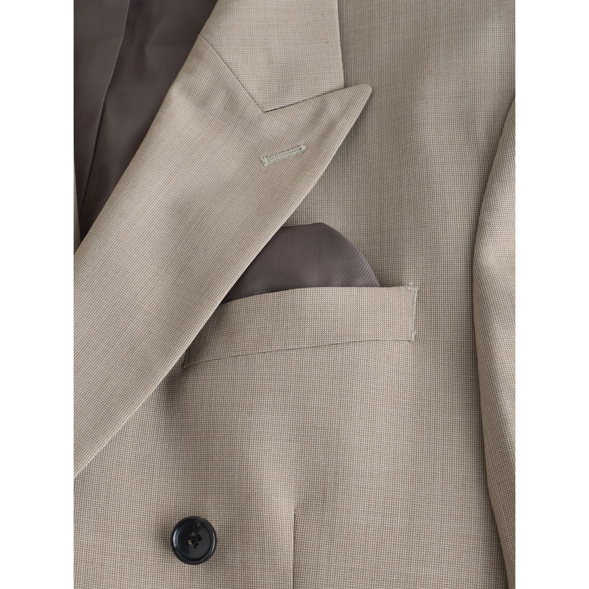 Veste de costume texturée en mérinos naturel, NEXT