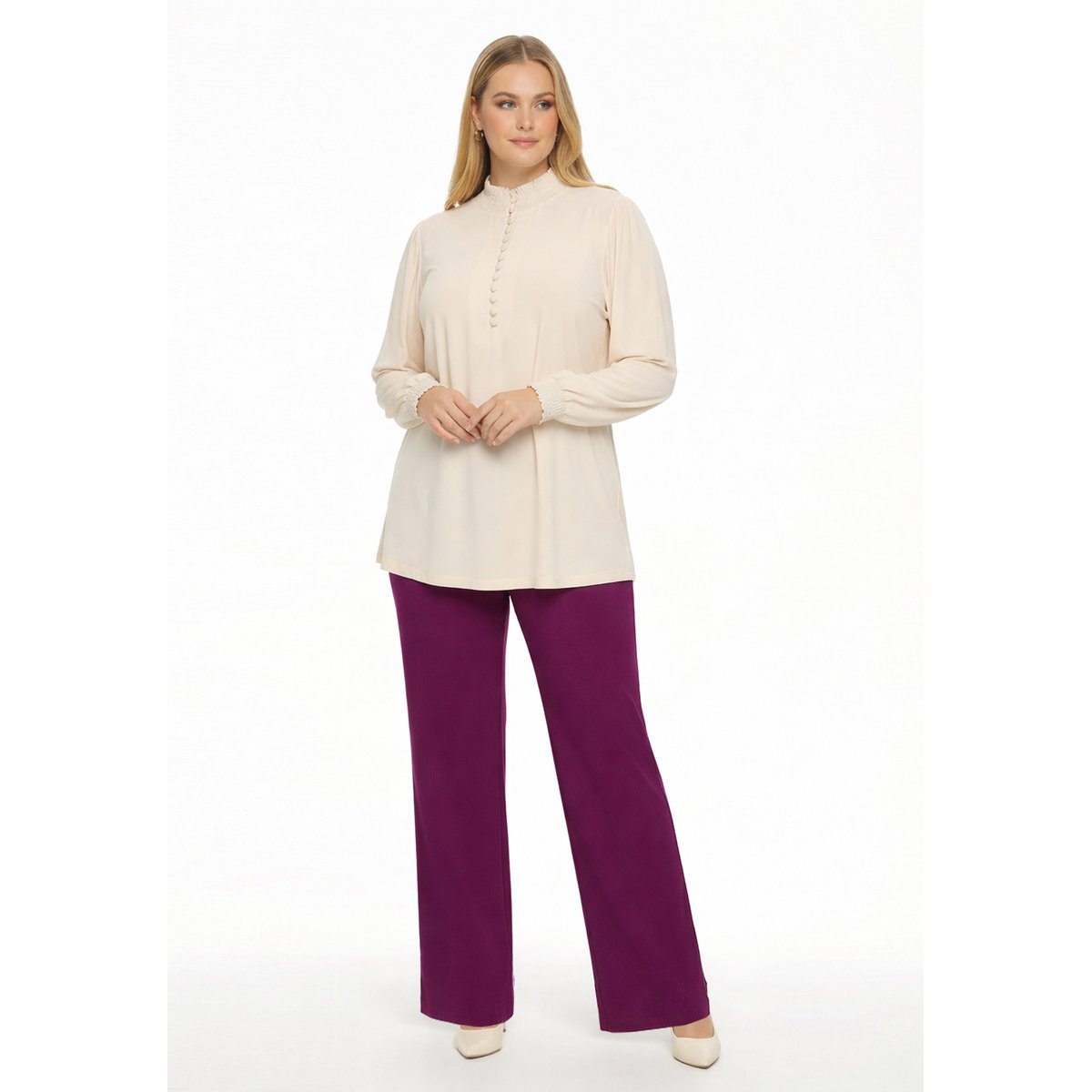 Tunique avec manches longues rose, YOEK