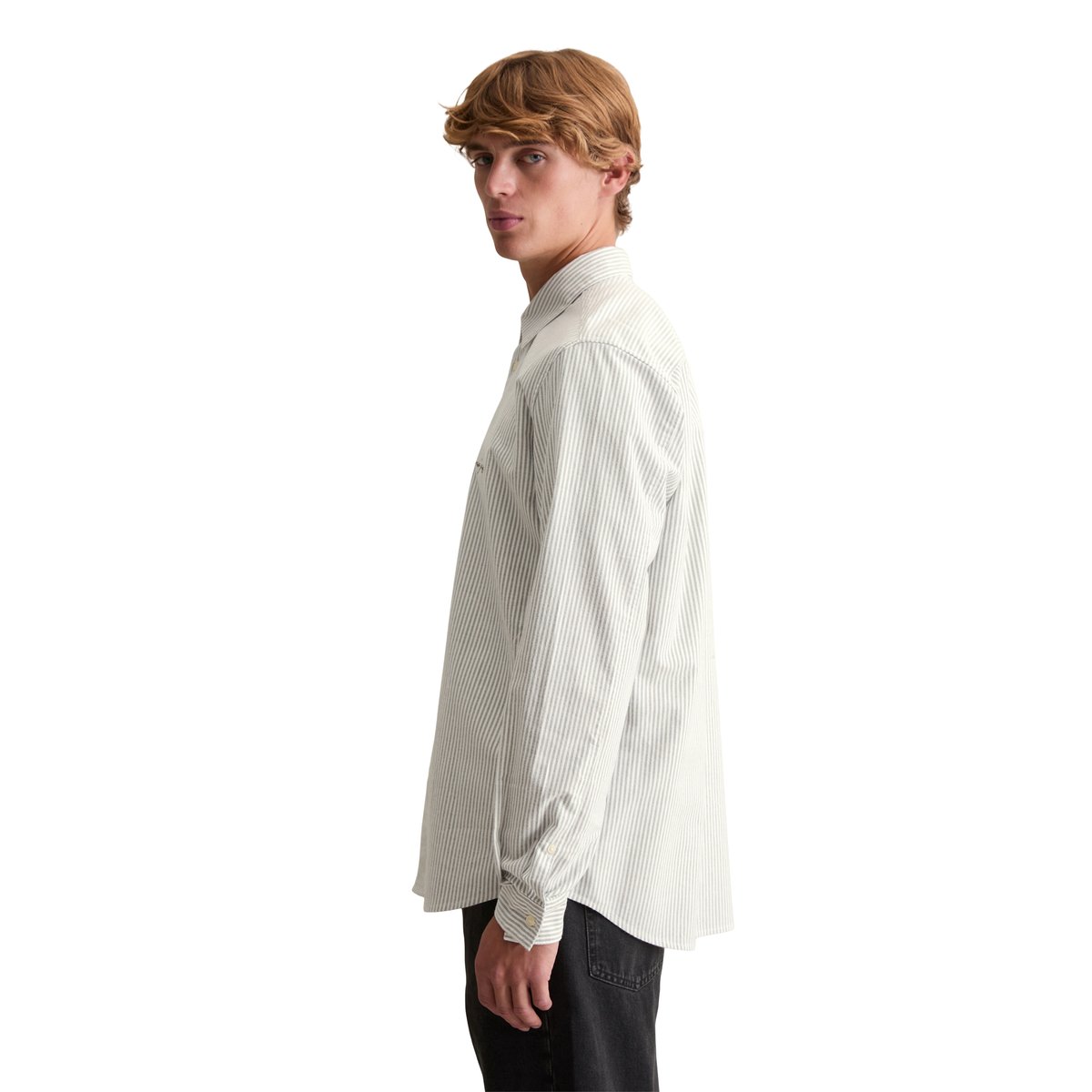 Chemise Oxford régulière en coton bio beige, MARC O’POLO DENIM