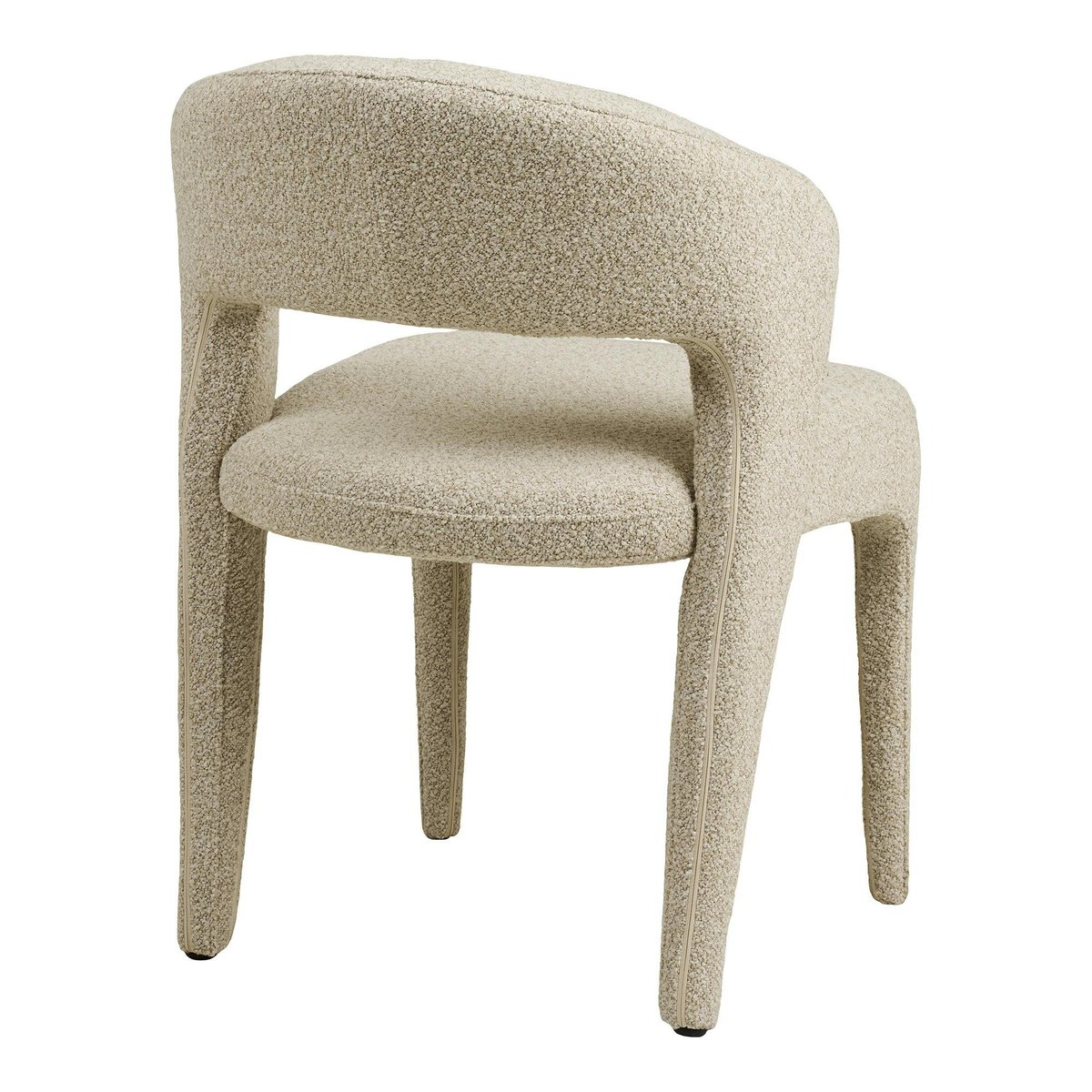 Chaise en tissu bouclette sable (lot de 2) TULSA beige, PIER IMPORT