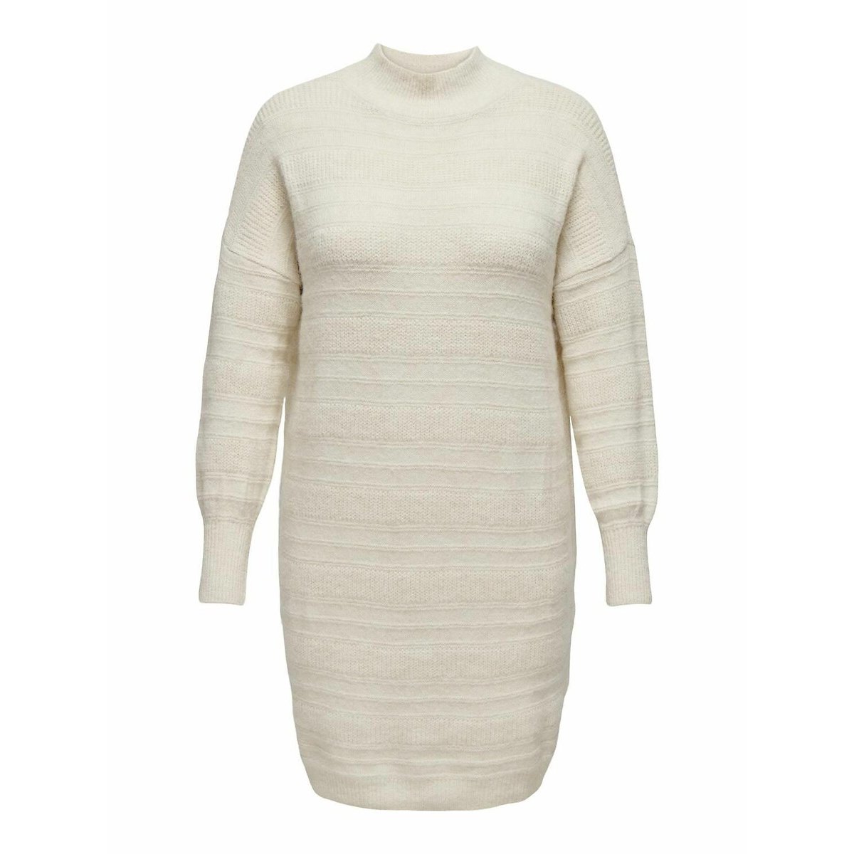 Turtleneck Jumper Dress ecru , ONLY CARMAKOMA