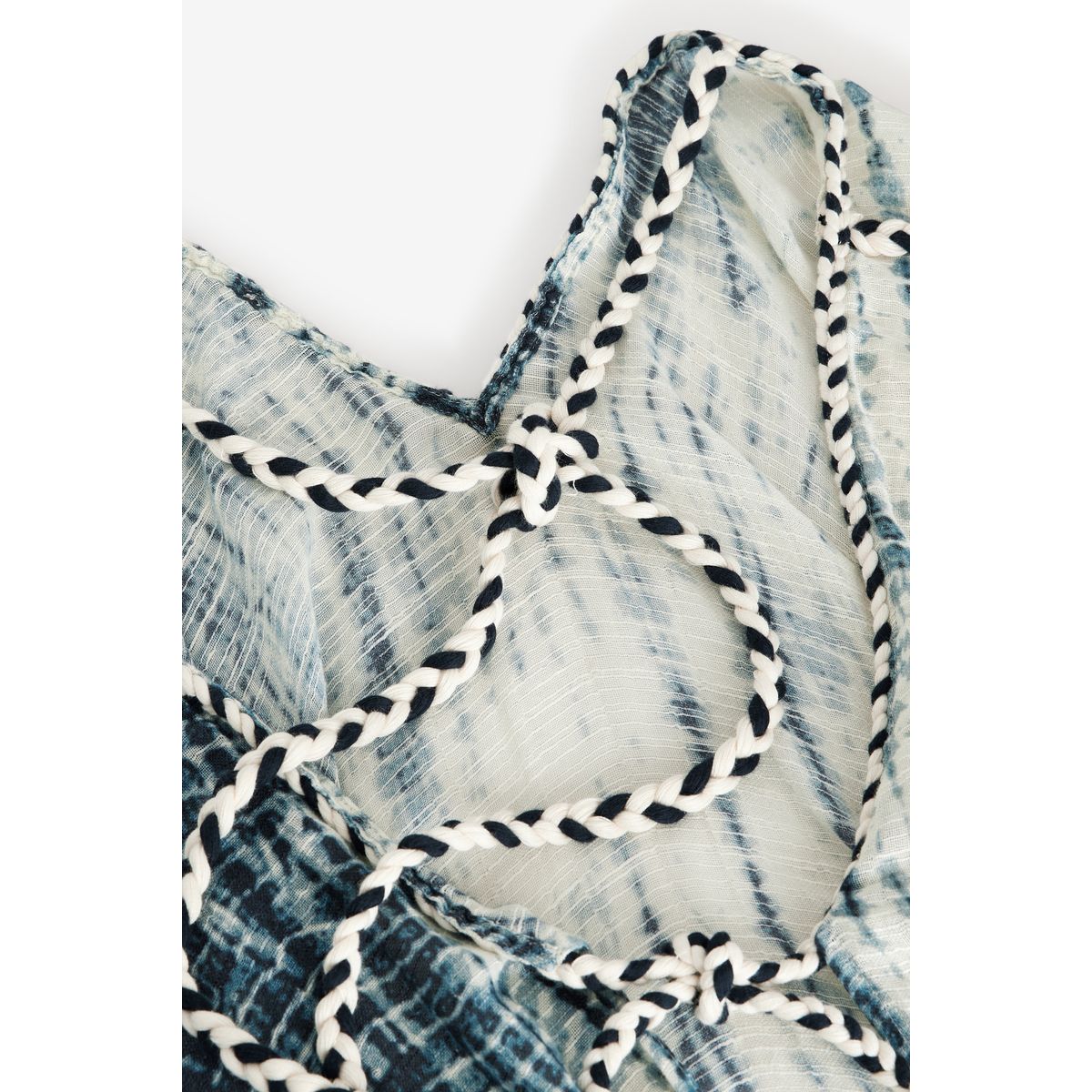 Caftan à enfiler bleu effet dégradé, NEXT