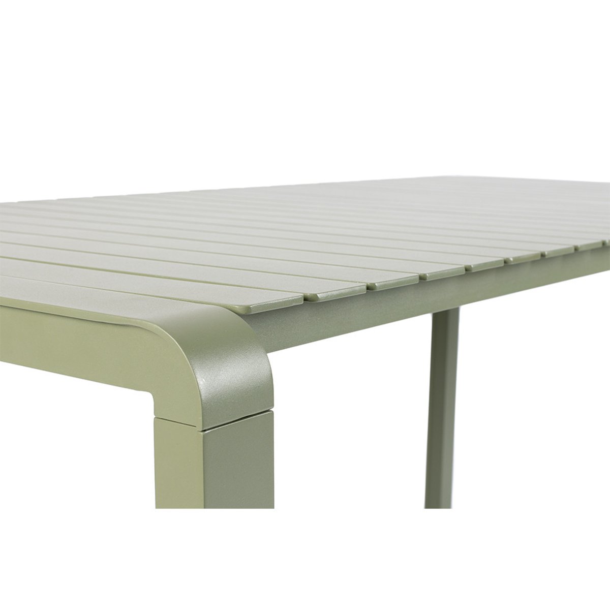 Table de jardin en métal 214x97cm- VONDEL vert de gris, ZUIVER