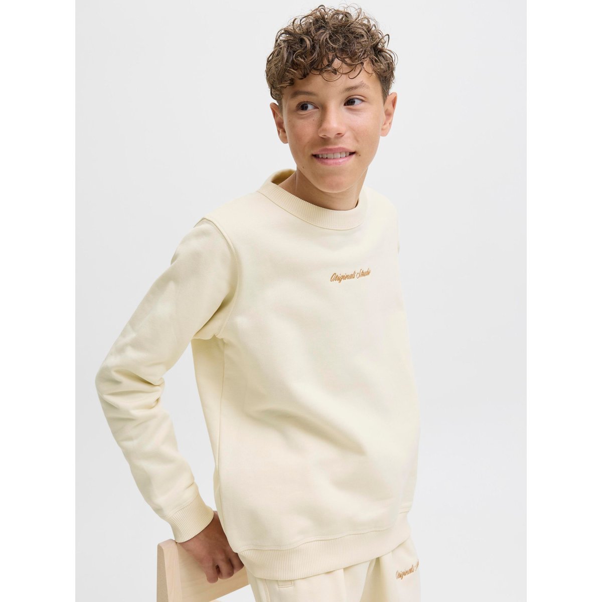 Sweat-Shirt antique white, JACK & JONES JUNIOR