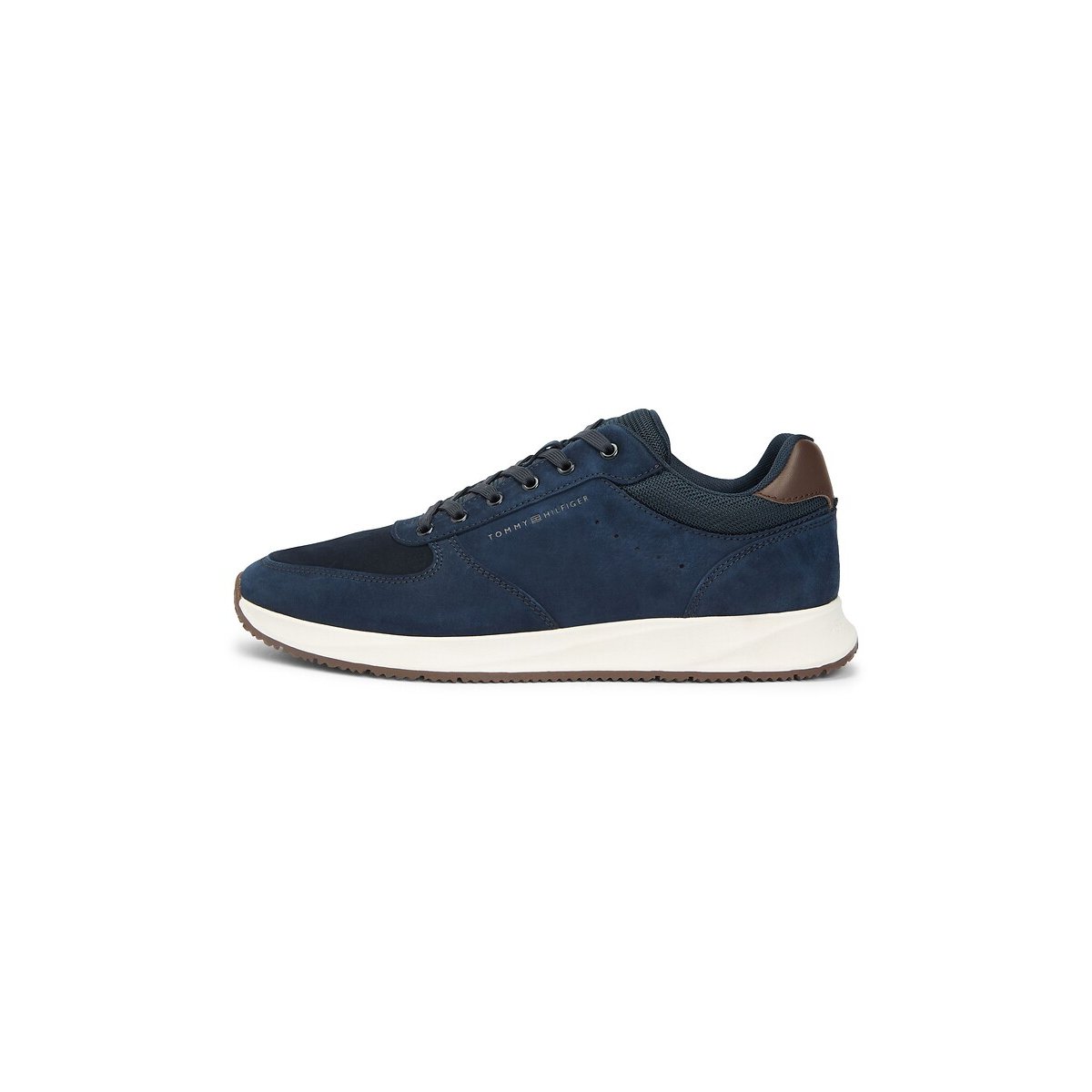 Baskets en cuir suédé Newport bleu marine, TOMMY HILFIGER