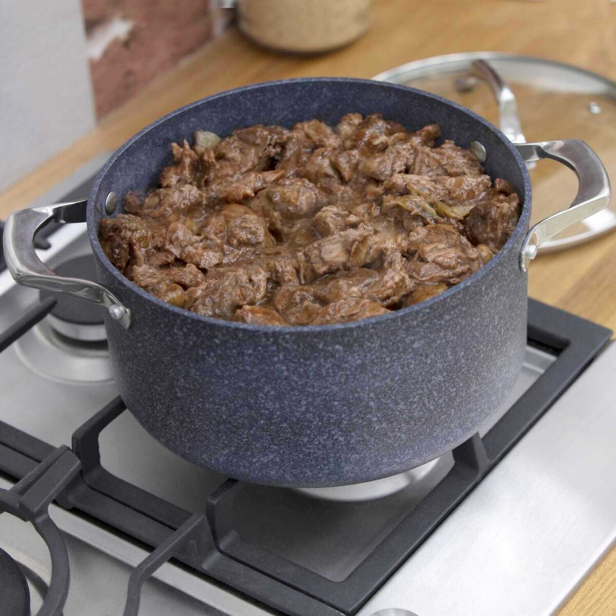 24cm TruStone Casserole black, TOWER