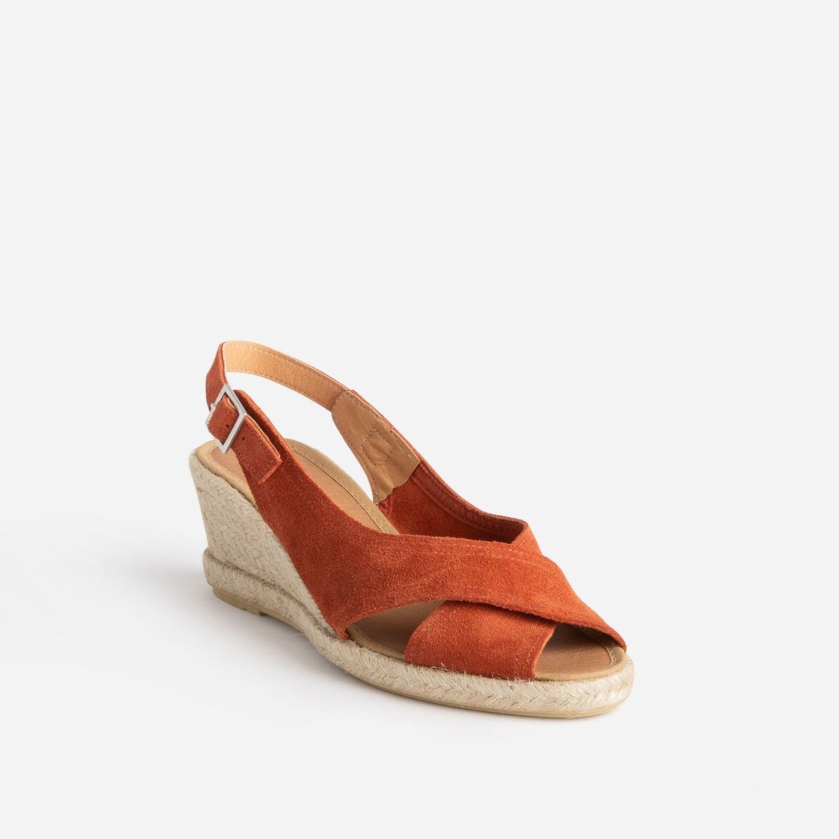 Sandale À Talon en cuir TAIS rouille, ERAM
