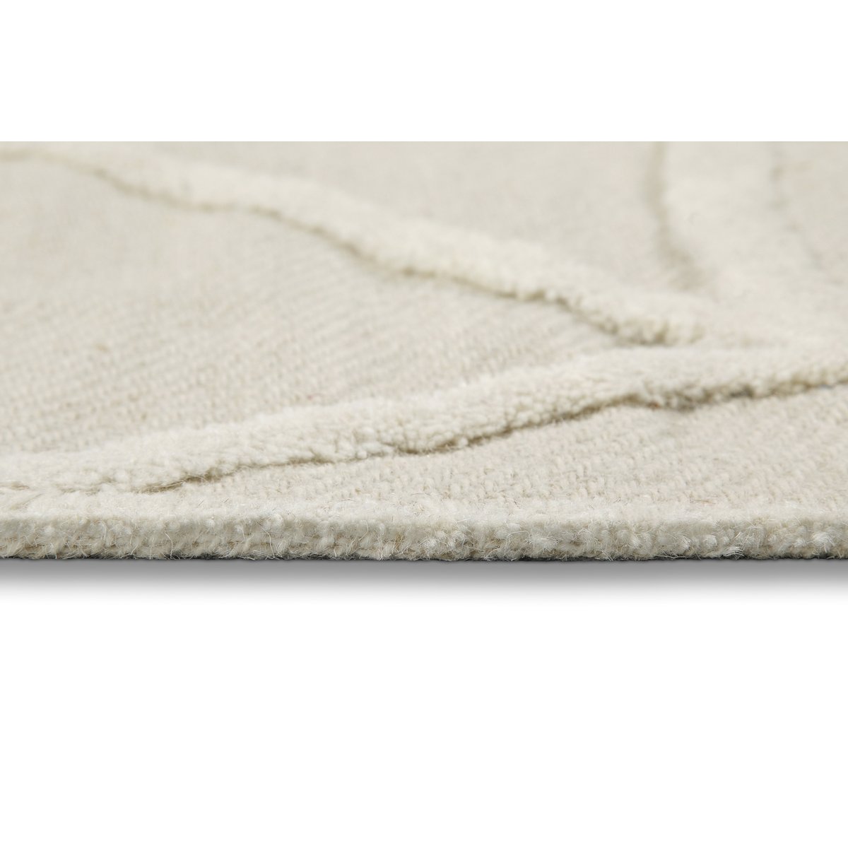 Tapis moderne à motifs organiques , Hamptons TWENTYSIX blanc crème, WECON HOME