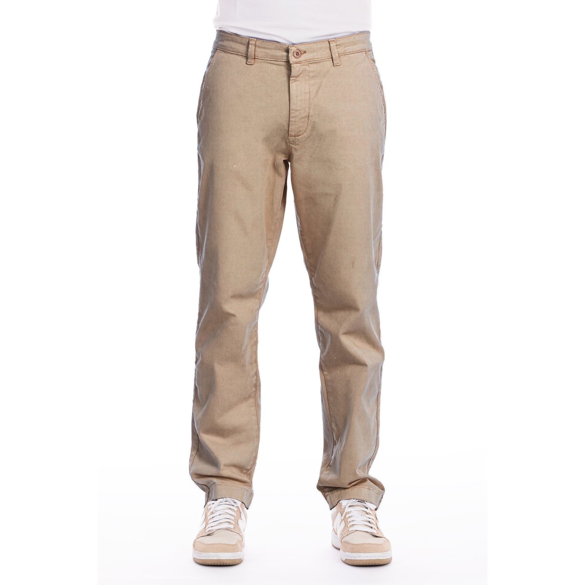 Pantalon chino gabardine stretch CHINO beige, RICA LEWIS