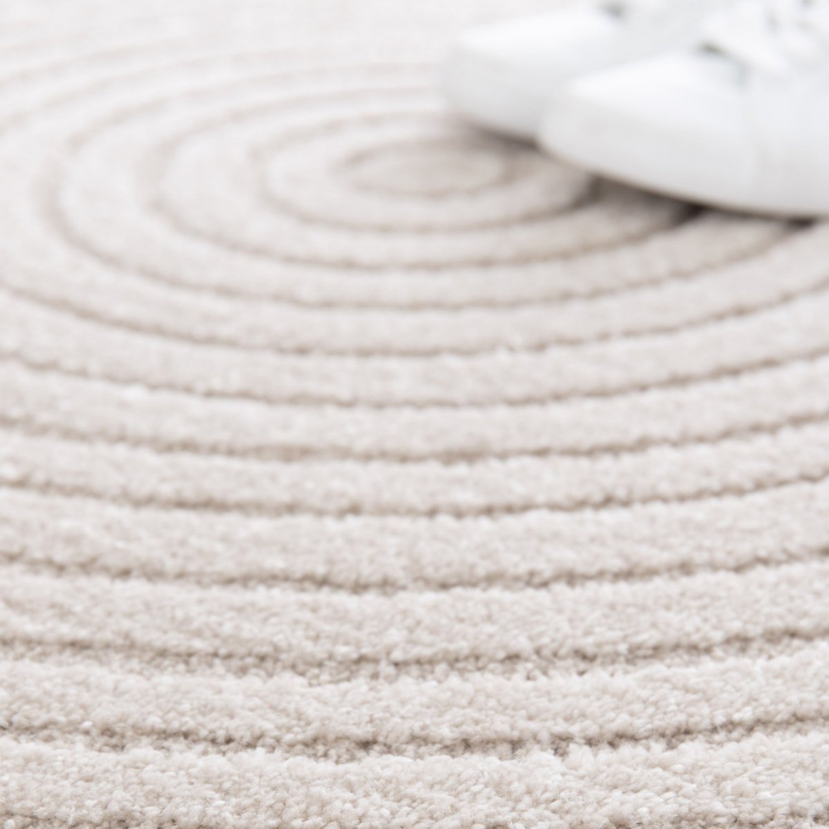 Tapis rond- GALOR beige, DRAWER