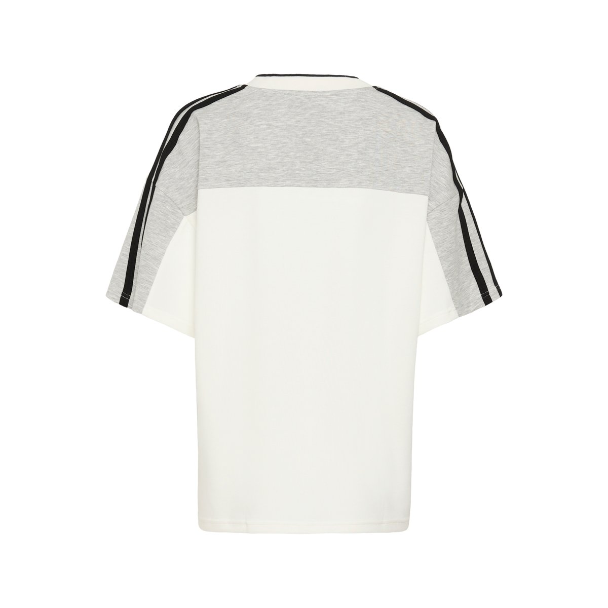T-shirt blanc gris chalk/light grey melange, KAFFE