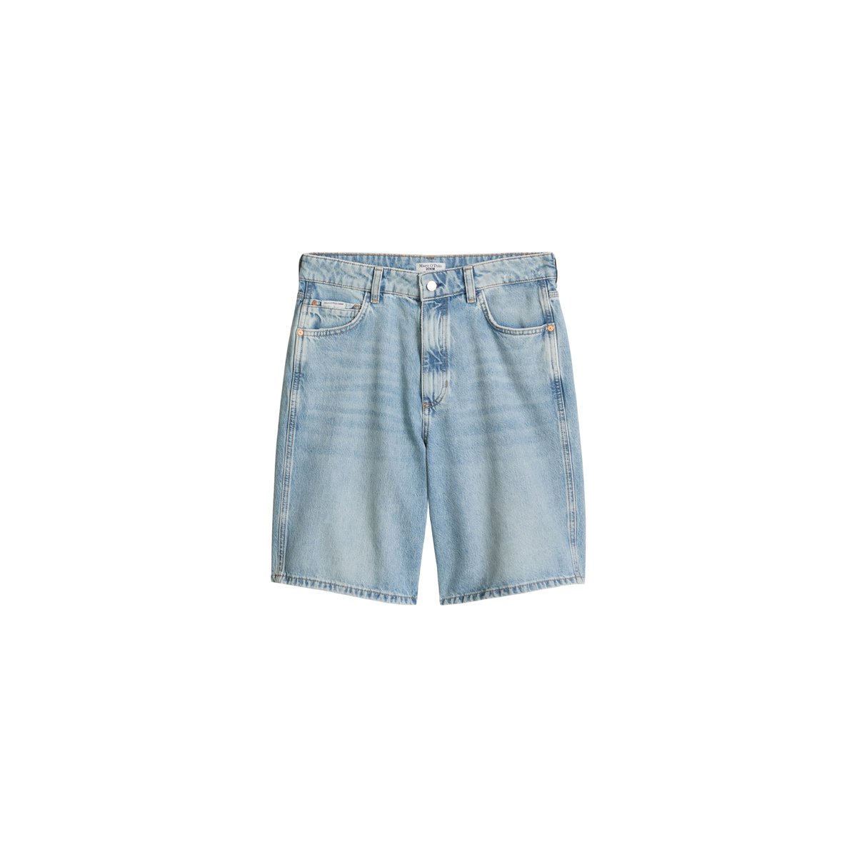 Bermuda-Jeans modèle Jonnda relaxed en coton organique bleu, MARC O’POLO DENIM
