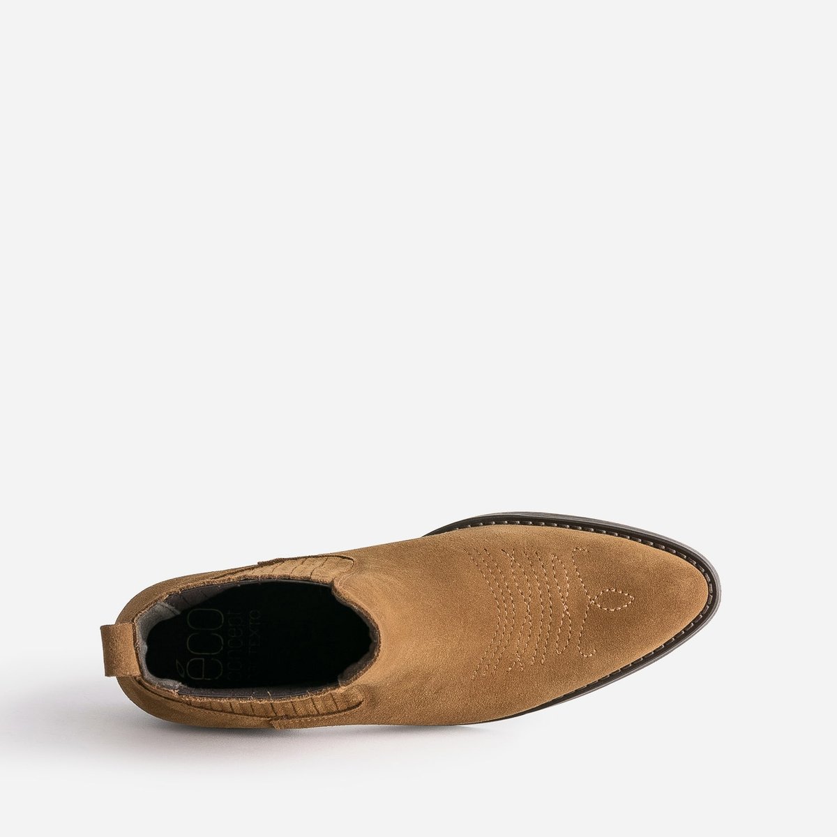 Boots À Talon en cuir SALVINA. camel, ERAM