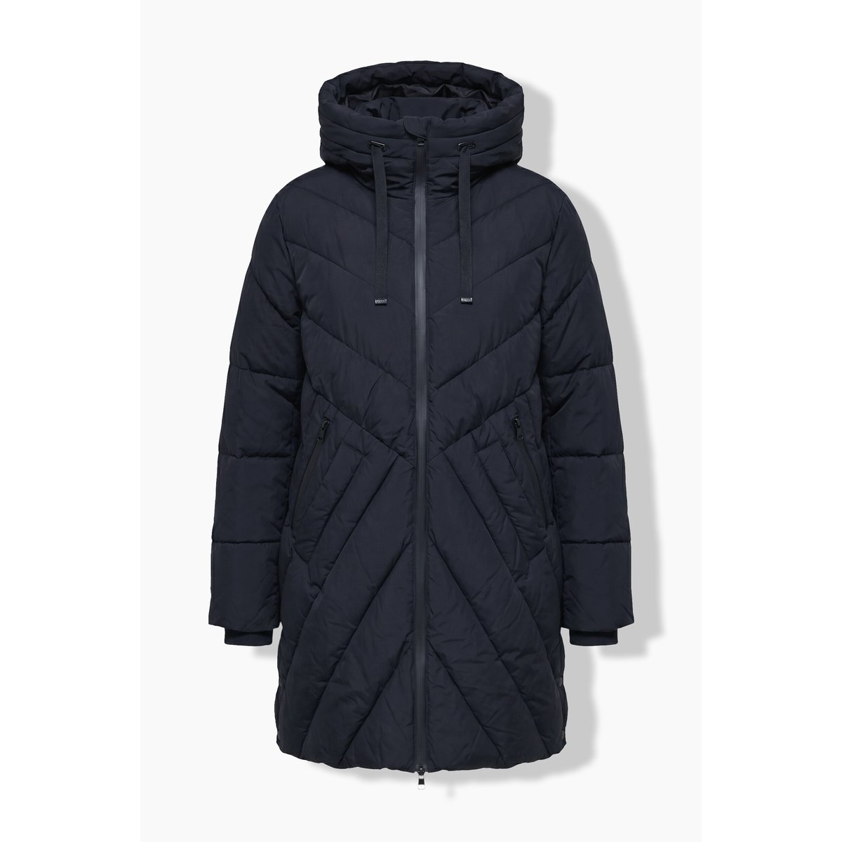 Veste matelassée longue HYPRAR, capuche noir, ULLA POPKEN