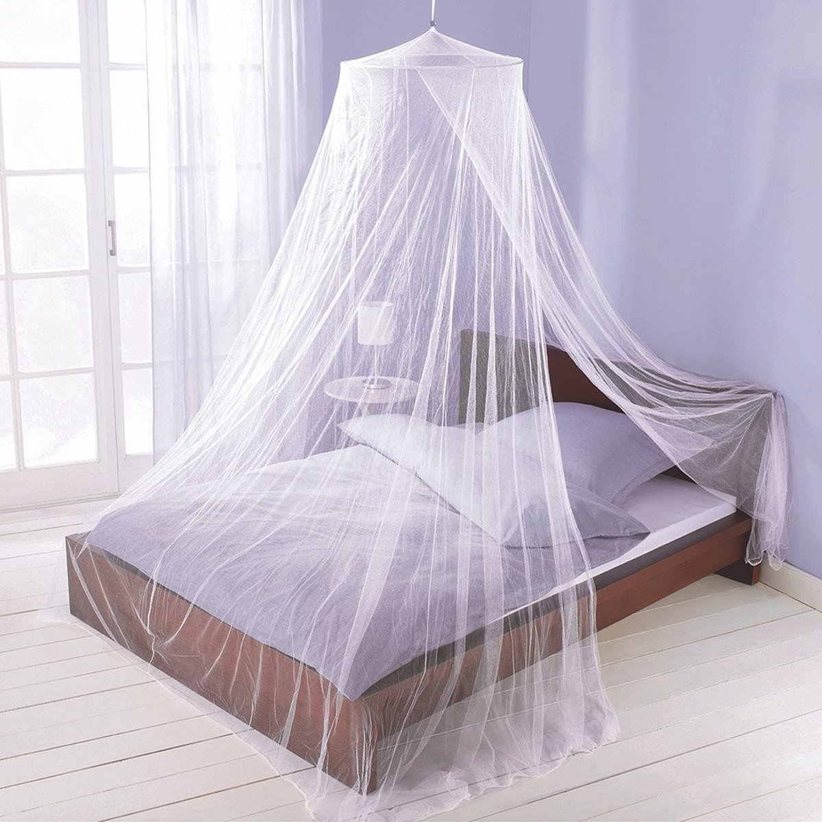 Moustiquaire lit double 250x65 blanc, DECORATIE