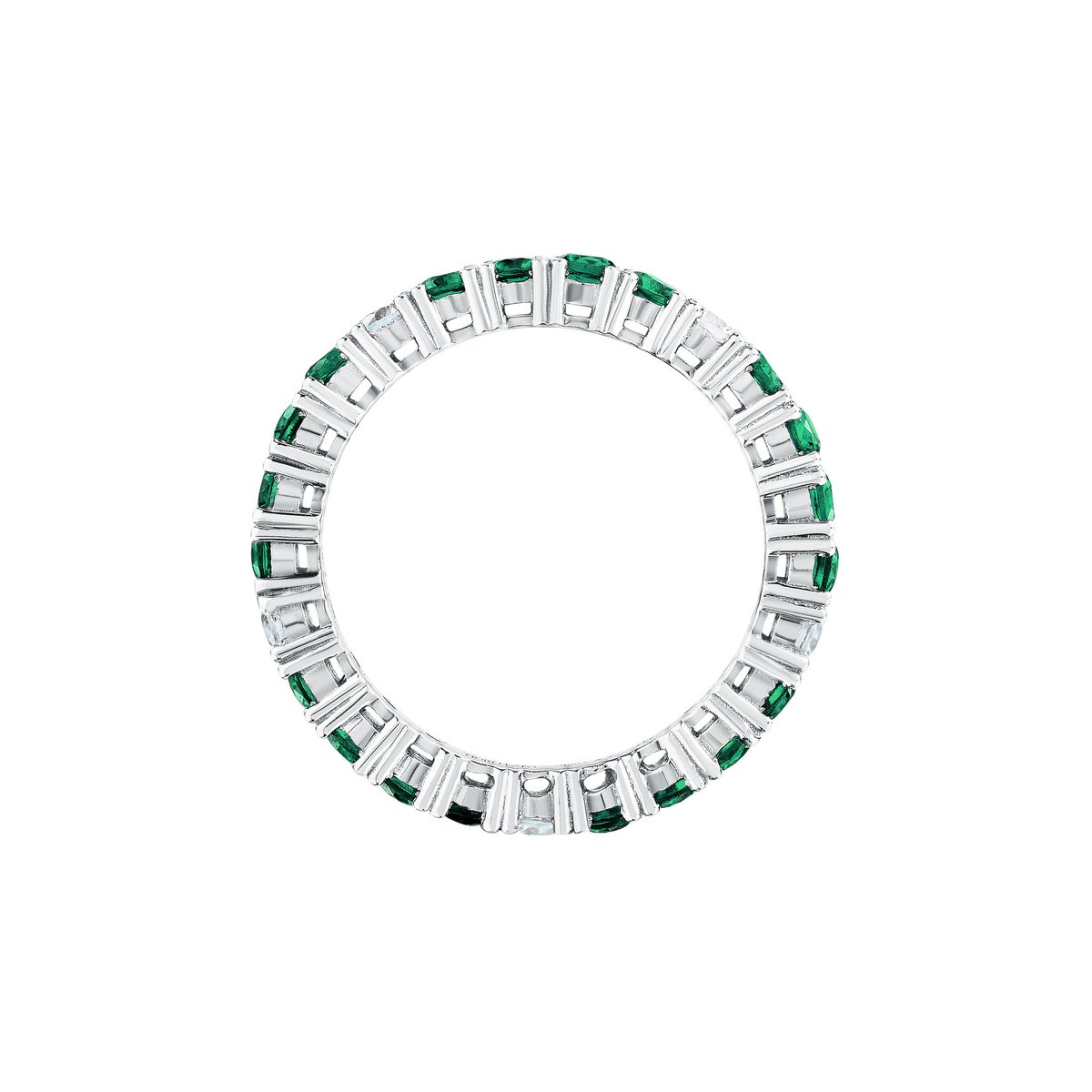 Bague en Argent 925%, Zircons TESORI vert, MORELLATO