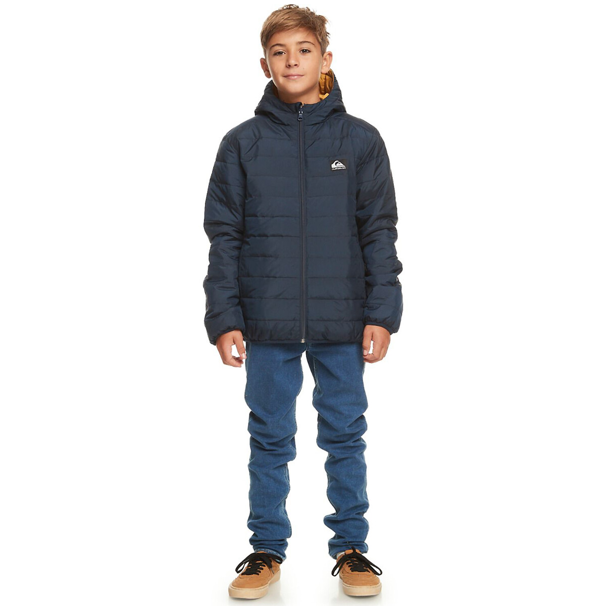 Doudoune à capuche bleu marine, QUIKSILVER