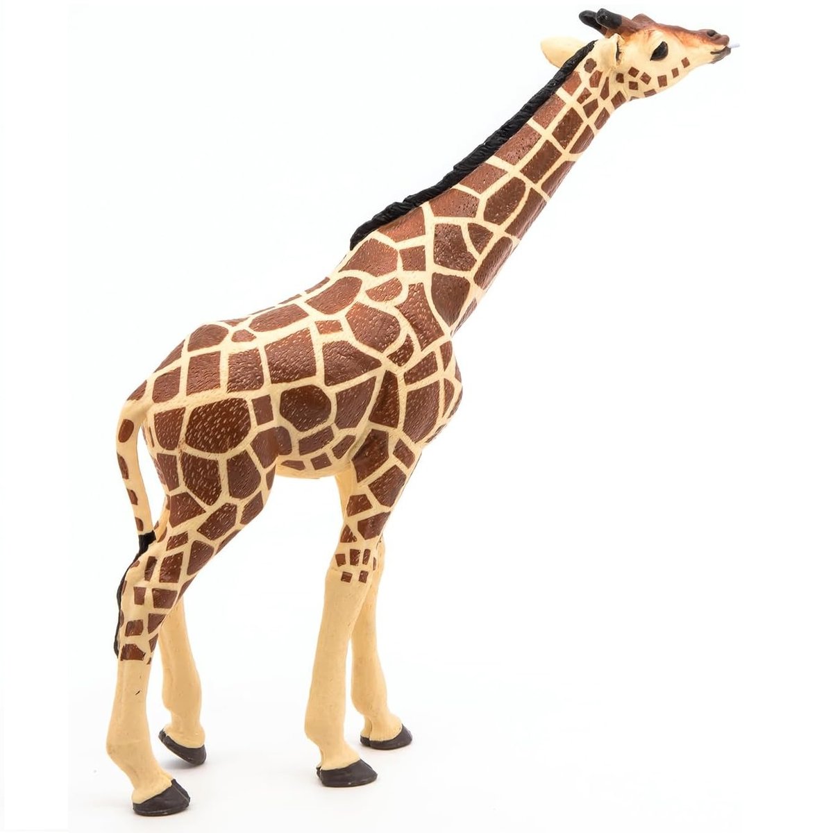 Figurine Girafe tête levée marron, PAPO