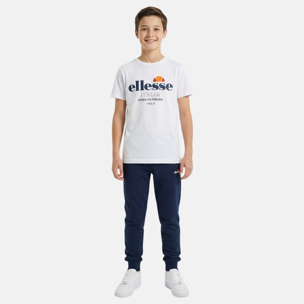 Lot de 2 t-shirts manches courtes et pantalon de jogging TEAM bleu marine, ELLESSE