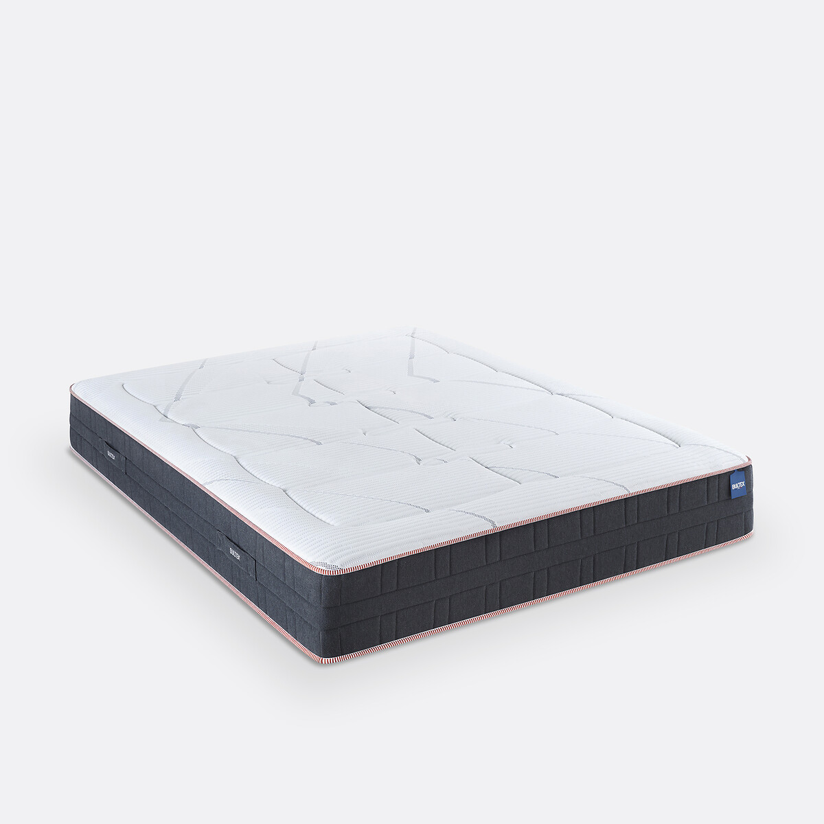 Ensemble matelas + sommier Triomphal tissé gris fumé, BULTEX