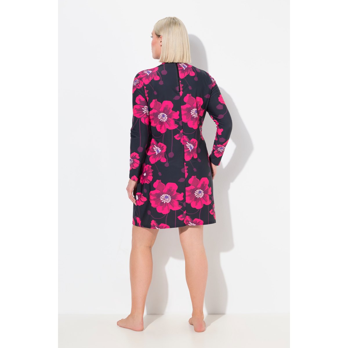 Robe de bain avec bonnets souples noir, ULLA POPKEN