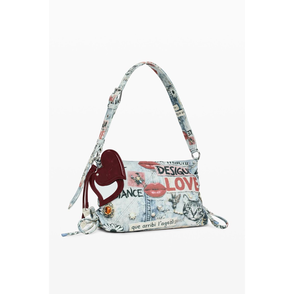 Sac moyen bleu clair, DESIGUAL