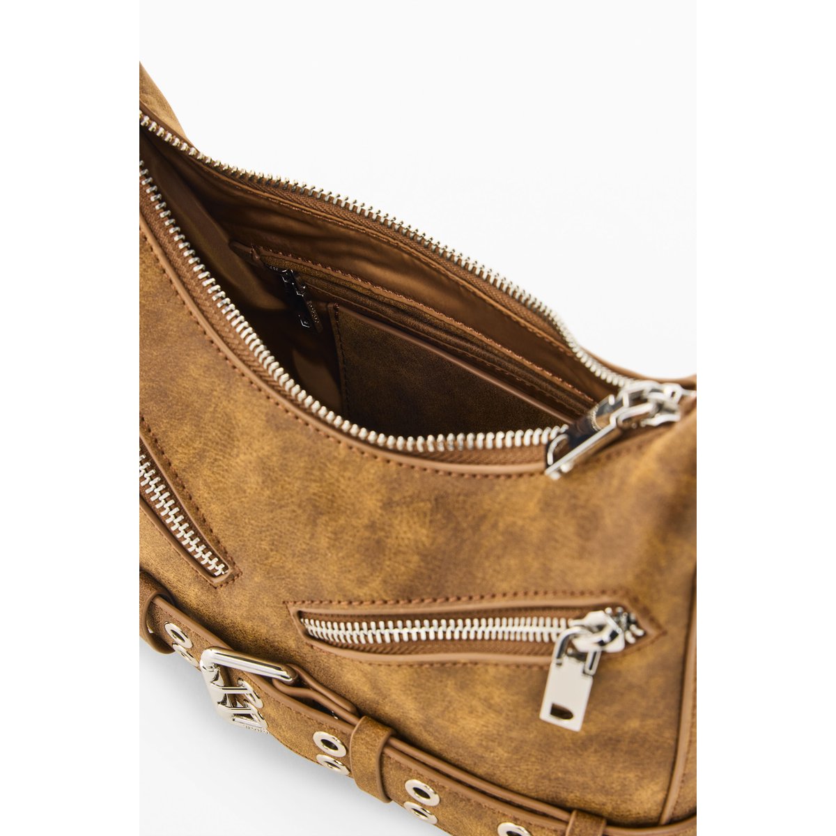 Sac épaule moyen marron, DESIGUAL