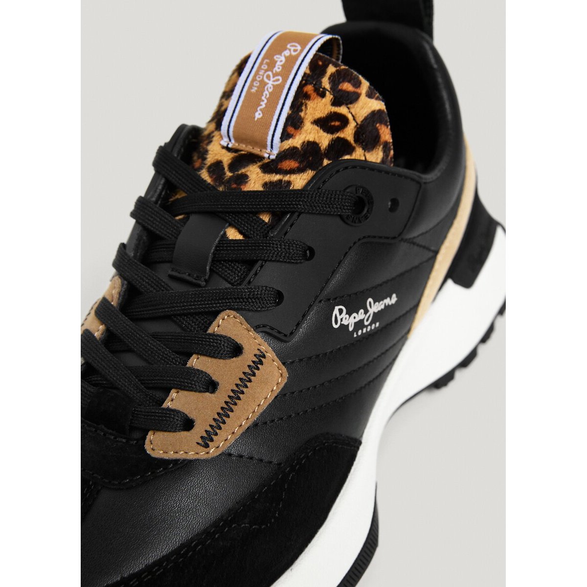 Baskets basses LUCKY FIERCE noir, PEPE JEANS