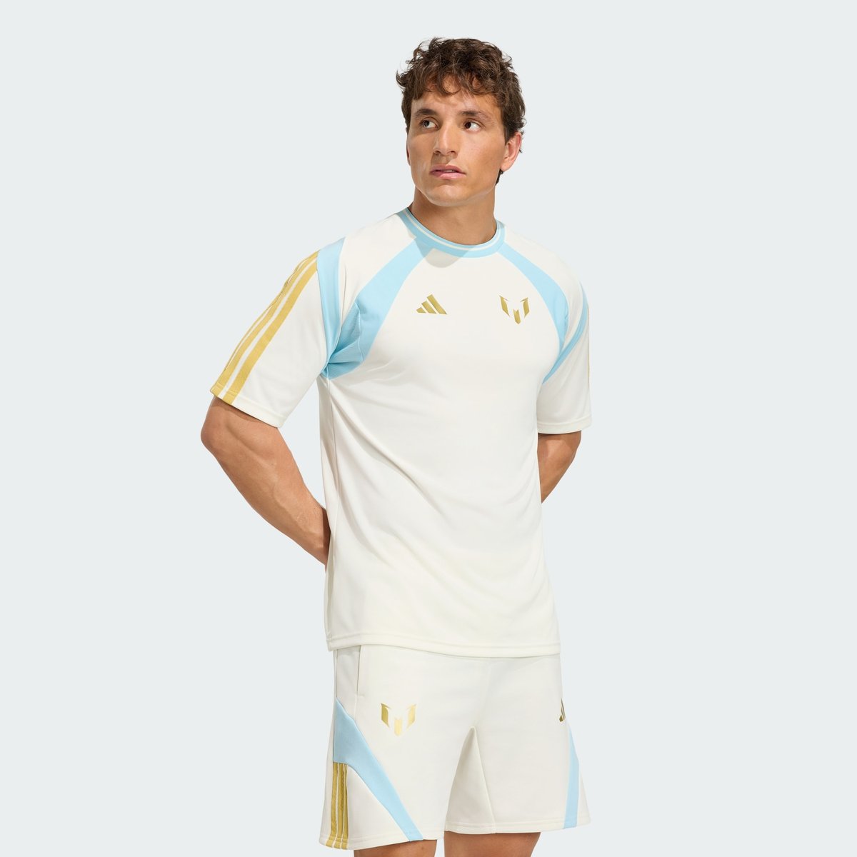 T-Shirt Messi House Of Tiro T-Shirt Messi House Of Tiro off white / ice blue, adidas Performance