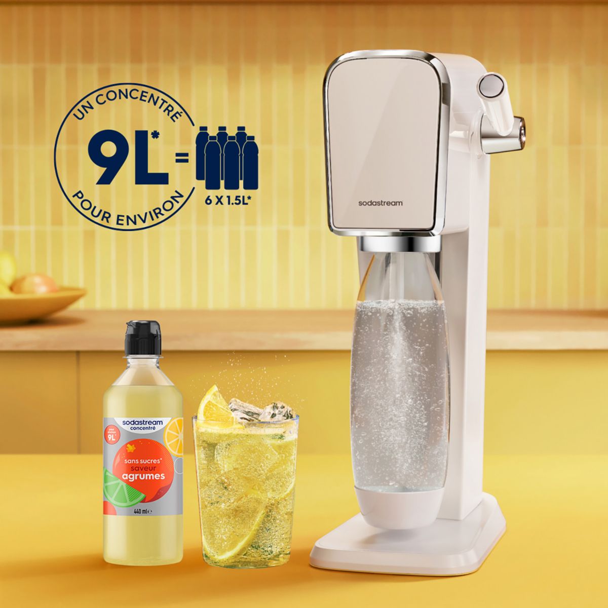 Concentré saveur agrumes sans sucres 440 mL couleur unique, SODASTREAM