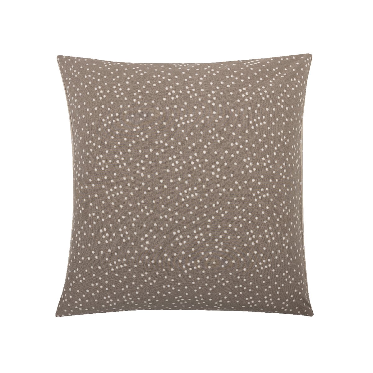 Taie d'oreiller imprimée en viscose de bambou, ALICE marron moyen, ORIGIN