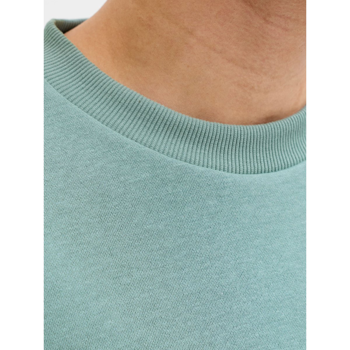 Sweat col rond vert d'eau, JACK & JONES