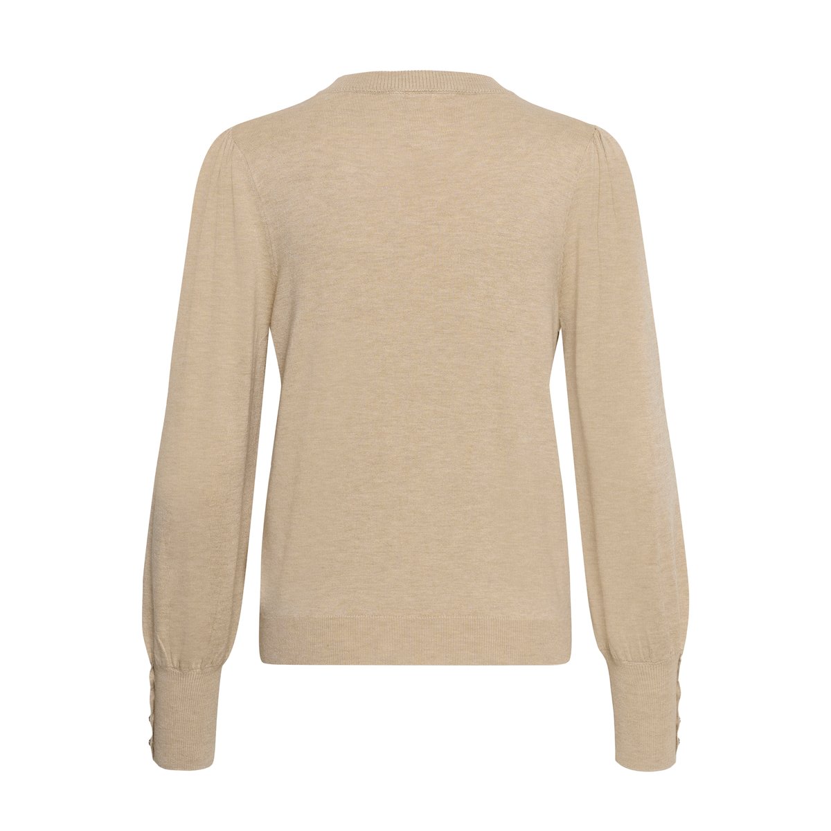 Pullover tricoté beige feather gray melange, KAFFE